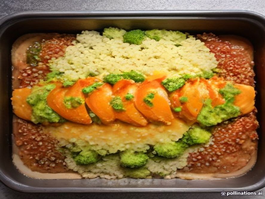 Salmón al horno con brócoli especiado y quinoa