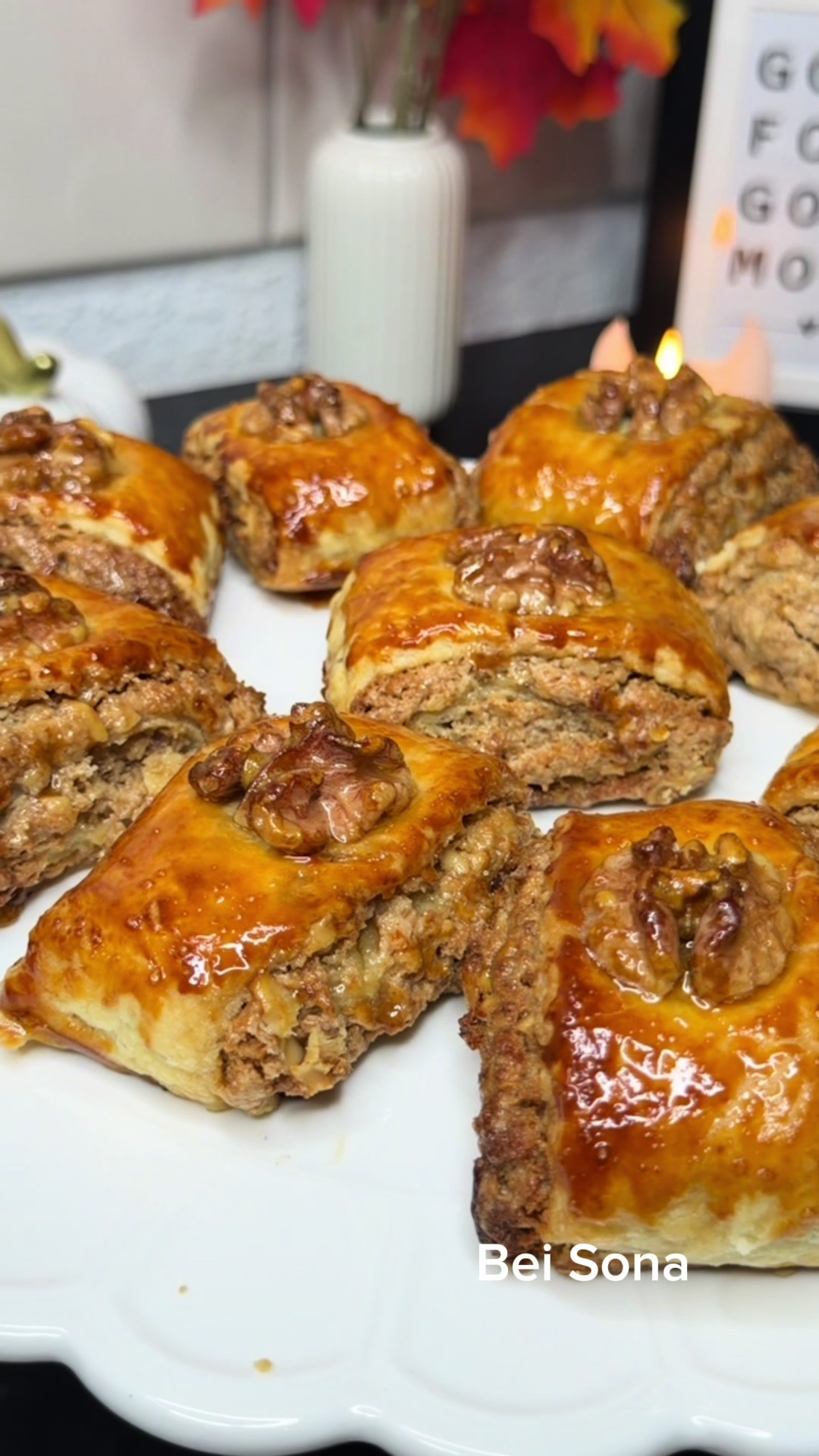 Baklava rápida de hojaldre y nueces