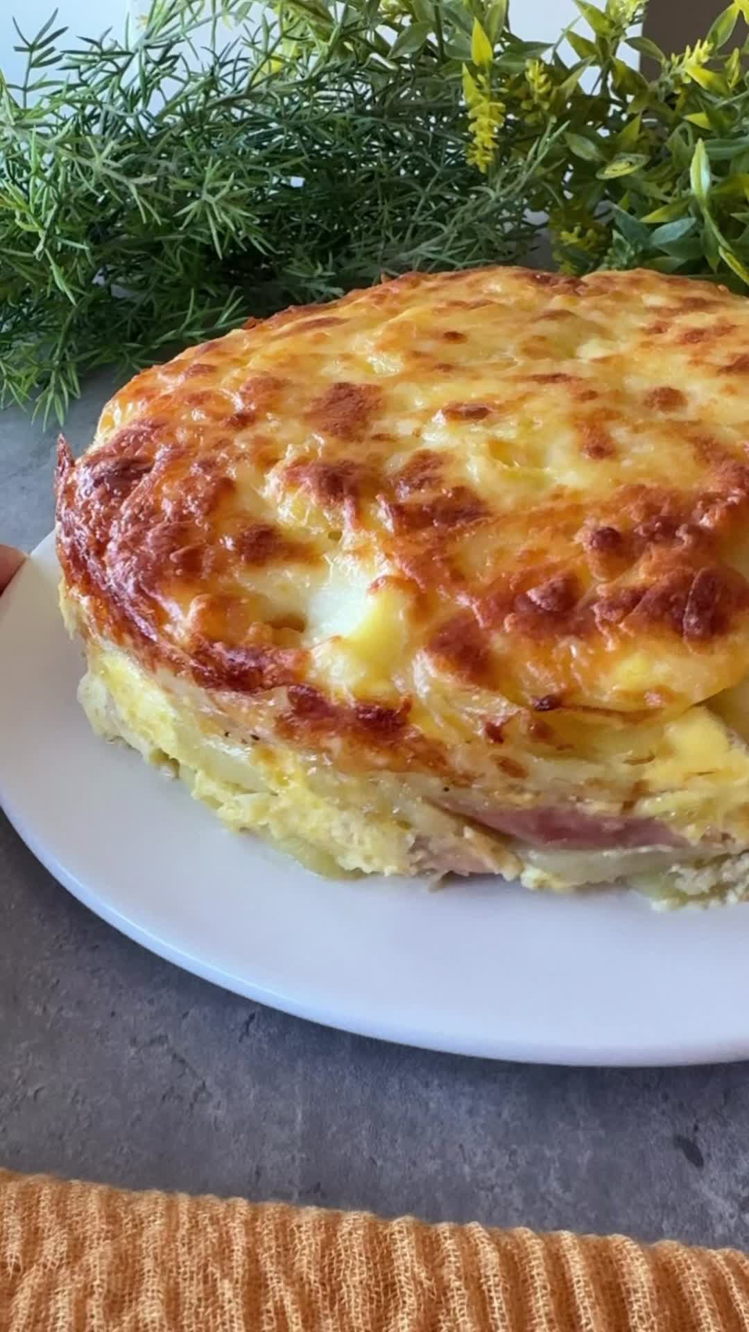 Pastel de Patatas, Jamón y Queso