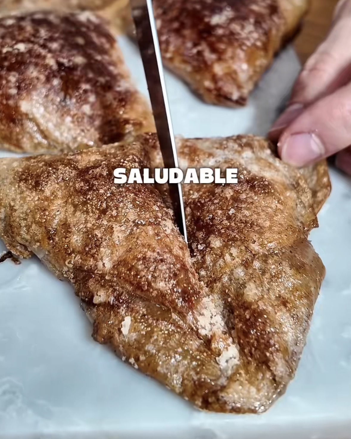 Manzana crujiente saludable en airfryer