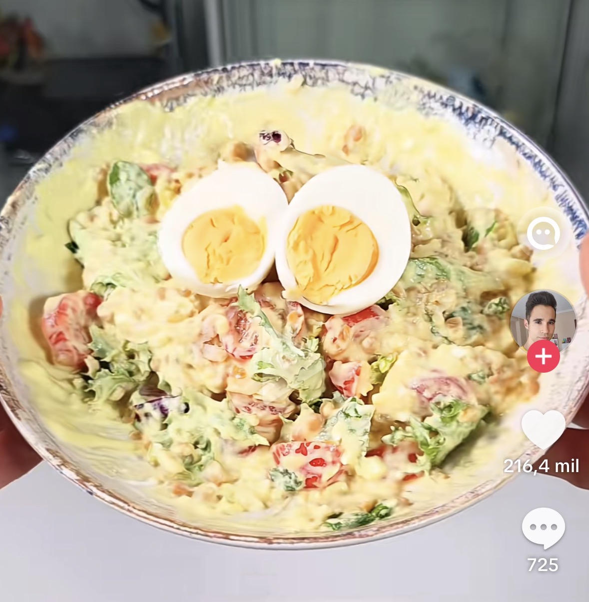 Ensalada de Lentejas y Huevo para Perder Grasa