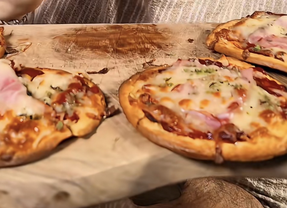 Pizza con base de garbanzos