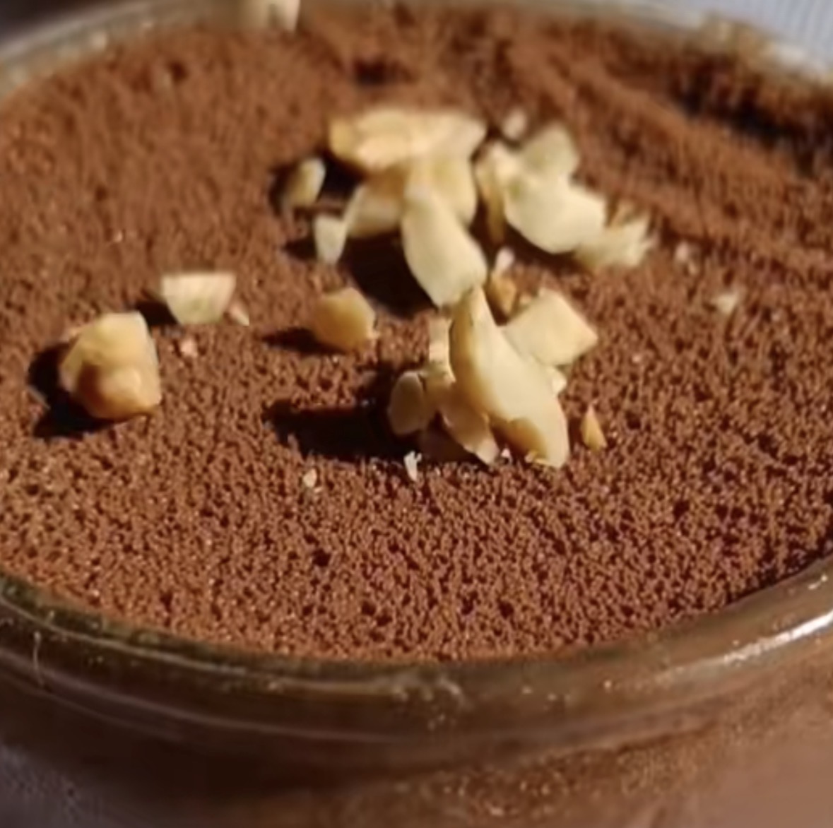 Mousse de chocolate y café