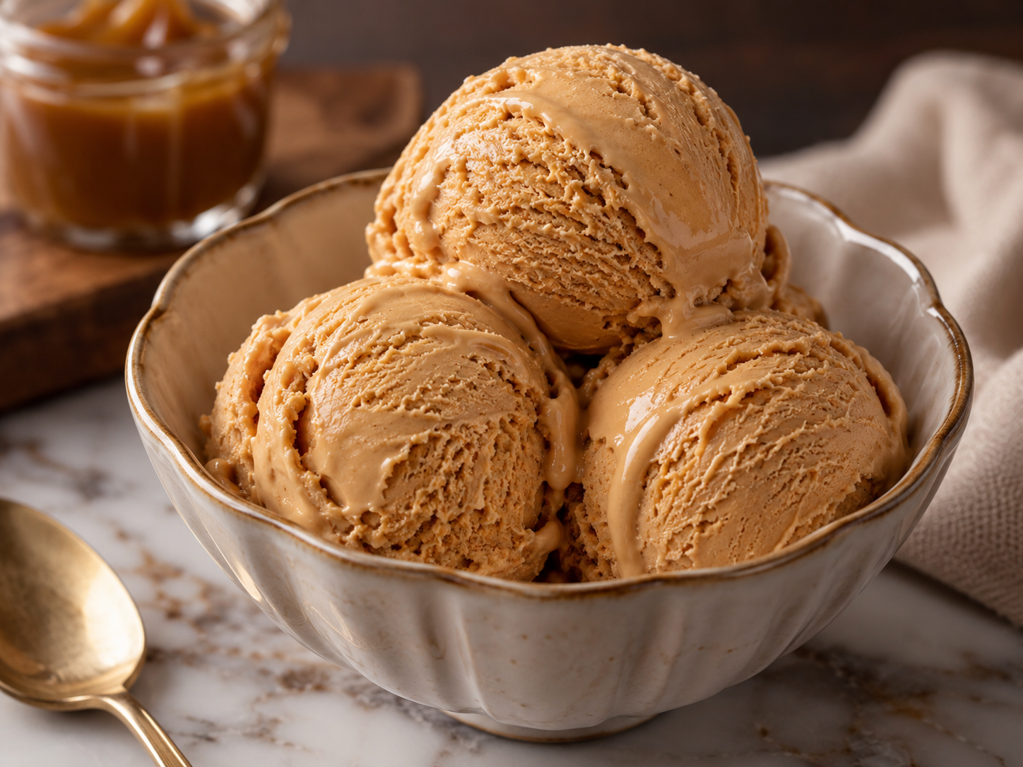 Helado de Dulce de Leche Casero