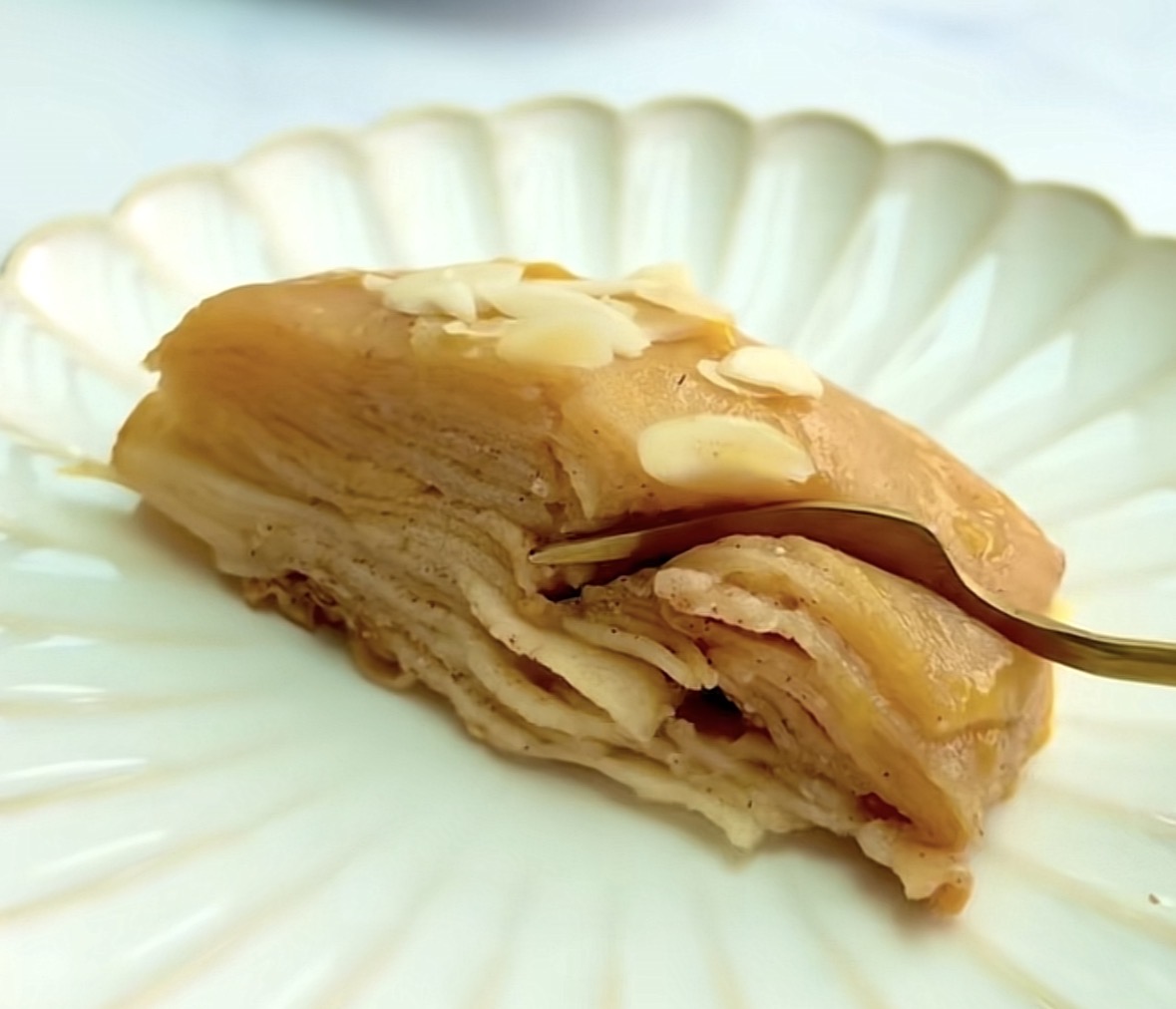 Tarta Invisible de Manzana Sin Azúcar