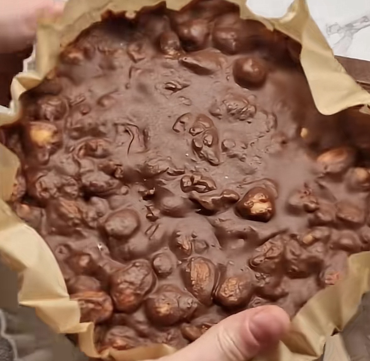 Chocolate Crujiente de Frutos Secos en Air Fryer